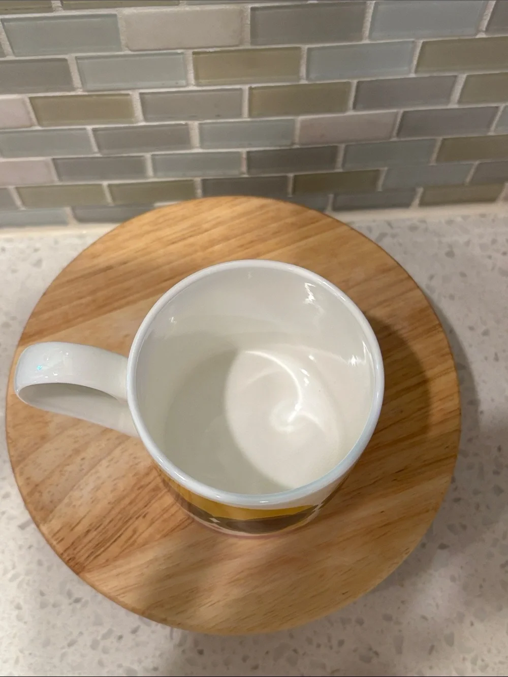 Orla Kiely Lola Yellow & Purple Bone China Mug 300ml NWOT
